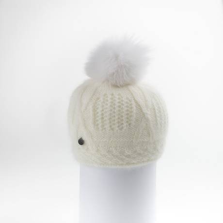 CANADIAN HAT - VALE-P - BEANIE EN ANGORA AVEC POM