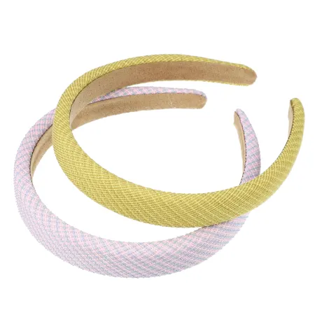 Unique Bargains- 2 Pcs Pastoral Stripe Headbands