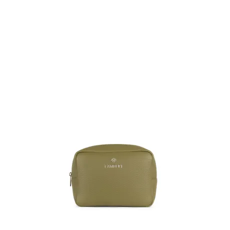 Lambert - La Zoe - Trousse de toilette en cuir vegan olive