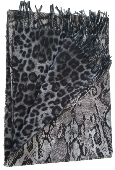 Snake/Leopard Prints Reversible Scarf