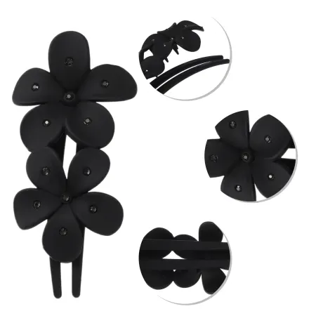 Unique Bargains - Flower Shaped Cute Hair Clips