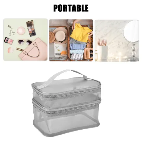 Unique Bargains- Travel Makeup Bag Brush Holder Organizer Waterproof