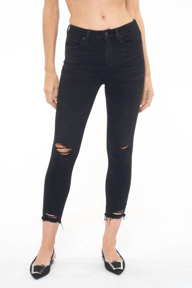 PISTOLA JEAN CROP SKINNY À TAILLE MOYENNE AUDREY