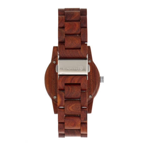 Earth Wood - Blue Ridge Bracelet Watch - Red