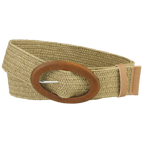 Allegra K- Elastic Waist Wide Stretch Woven Belt