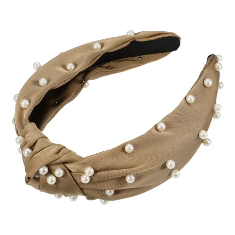 Unique Bargains- Faux Pearl noué Headband