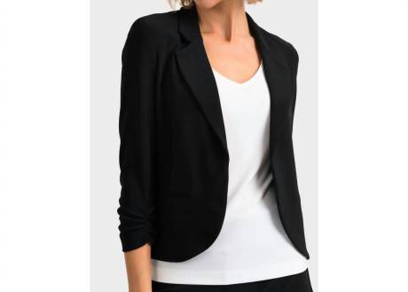 Joseph Ribkoff - Knit Blazer With Gathered Sleeves