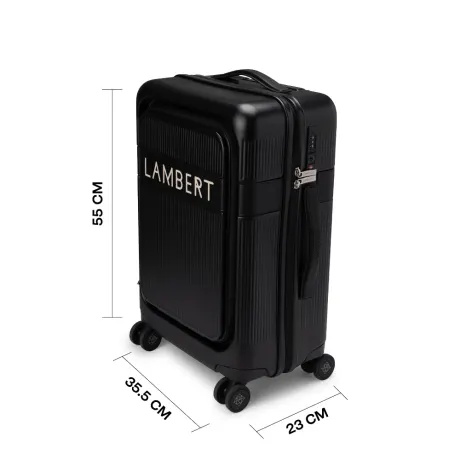 Lambert - The Bali - Black Cabin Suitcase