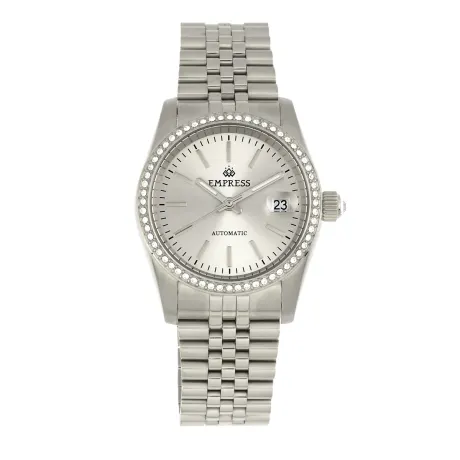 Empress - Constance Automatic Bracelet Watch w/Date - Silver/Gold