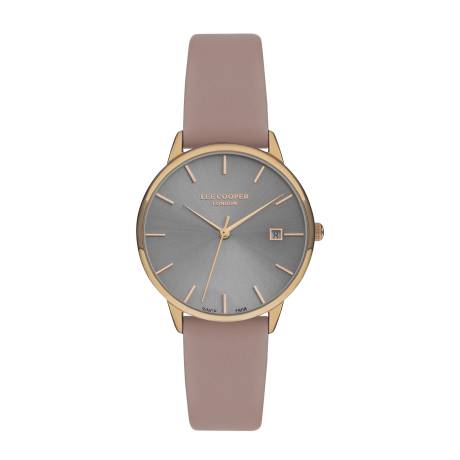 LEE COOPER-Montre Dames Rosé 34mm Cadran Gris