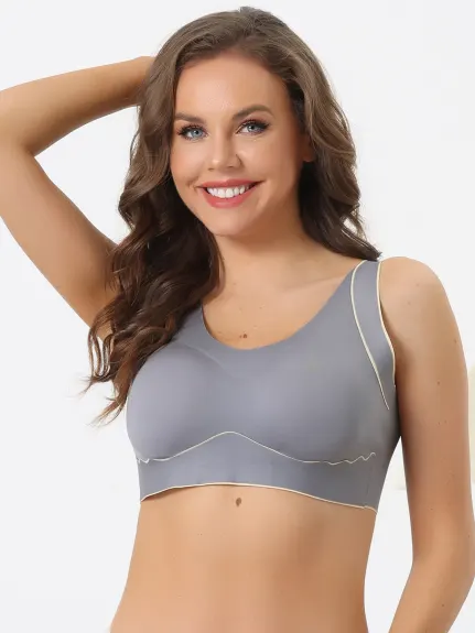 Allegra K- Non-wire Non-Marking Workout Yoga Sports Bra