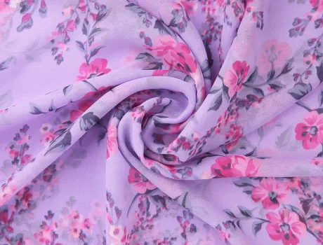 Allegra K- Floral Chiffon Long Scarf Wrap Shawl