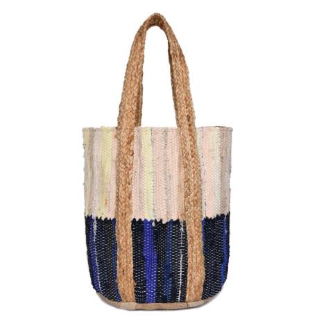 Aaron Leather Goods-Wild Weave Jute Tote Bag