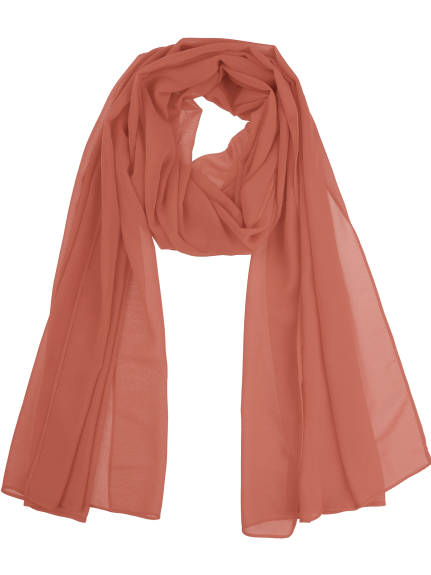 Allegra K- Solid Chiffon Sheer Long Scarf