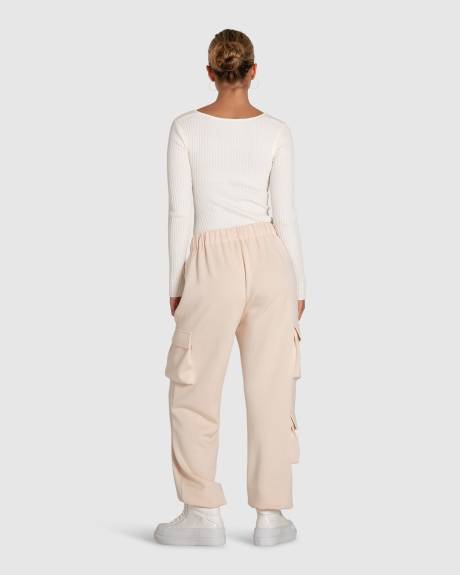 Belle & Bloom Perfect Match Cargo Trackpants - Blush