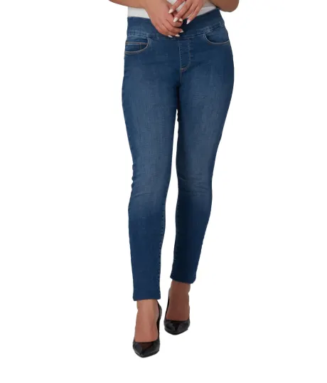 ANNA-RCB Jean skinny taille haute à enfiler