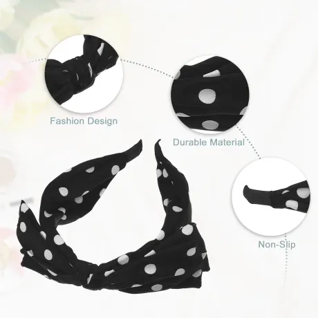 Unique Bargains- Polka Dots large arc Headbands