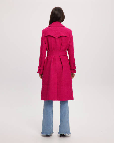 Noize - Francie-S Long Vegan Wool Trench Coat