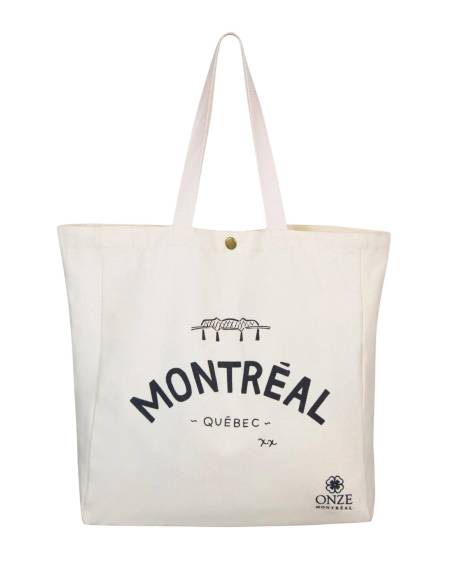 Annick - Montreal Quebec Illustration Canvas Tote