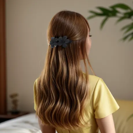 Unique Bargains - Flower Shaped Cute Hair Clips