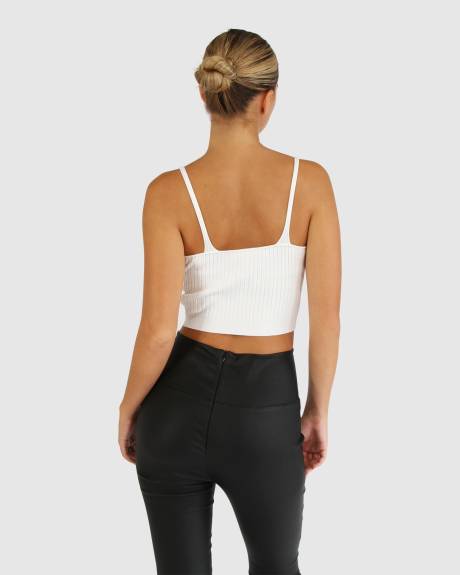 Belle & Bloom All I Need Knit Crop - Cream