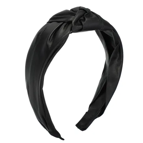 Unique Bargains- Faux Leather Knotted Hairband Headband