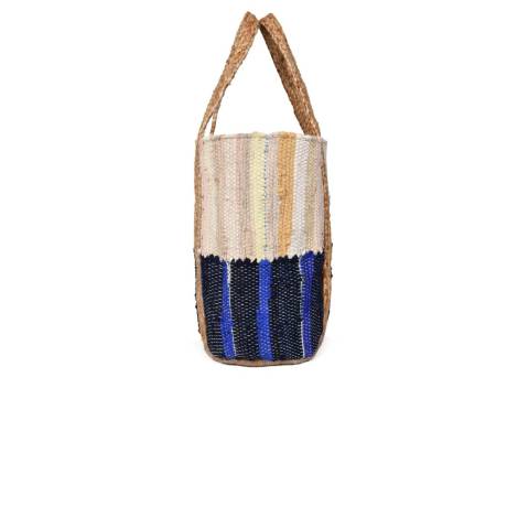 Aaron Leather Goods-Wild Weave Jute Tote Bag