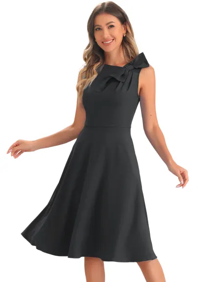 Allegra K - Sleeveless Formal Flared Cocktail Dress