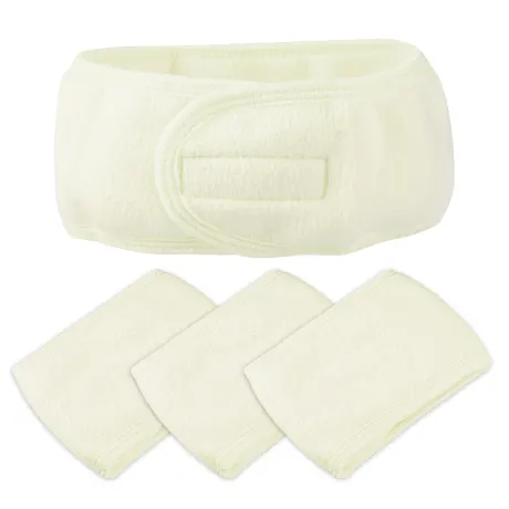 Unique Bargains- 4 Pcs Soft Spa Headband Hair Bands