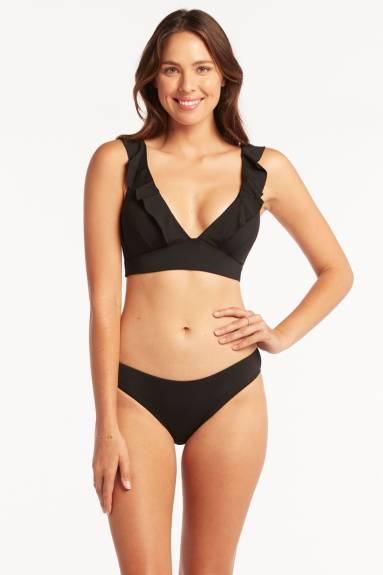 Sea Level Swim  Eco Essentials Frill Swim Bra Top