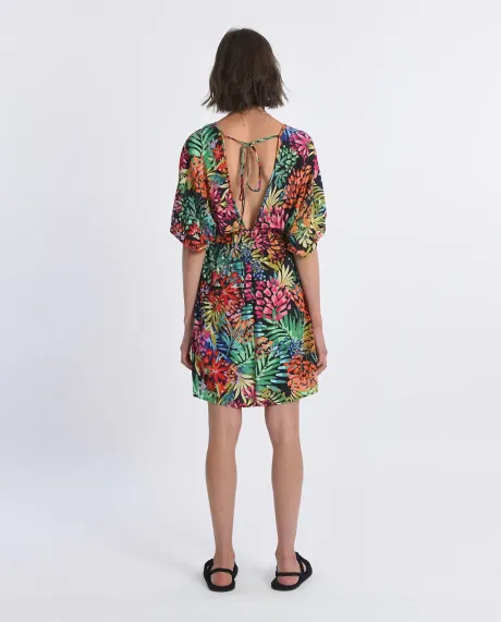 MOLLY BRACKEN Robe imprimée à col en V pour dames