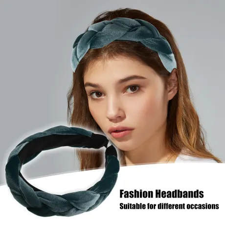 Unique Bargains - Thick Braided Velvet Headband