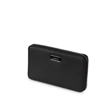 Lambert - The Ines - Black Vegan Leather Family Passport Holder