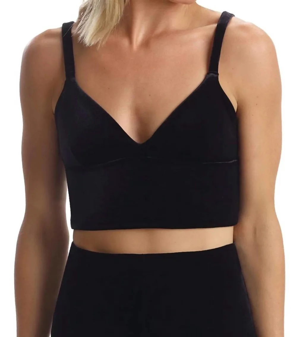 Commando - Velvet Longline Bralette