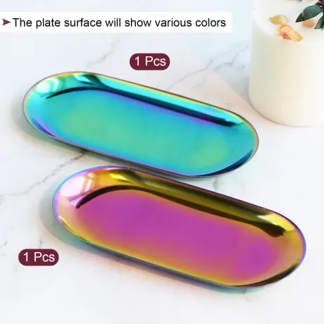 Cheibear- Oval Shape Candle Tray Holder 2pcs