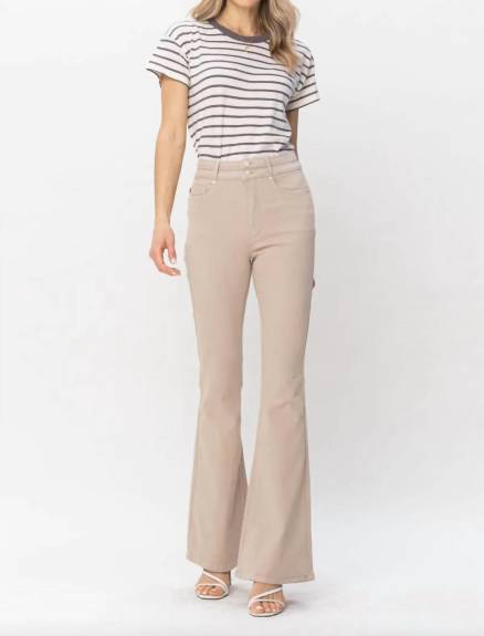 Judy Blue - Khaki Flare Jeans