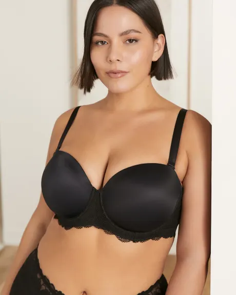 Soutien-gorge en microfibre avec armatures sans bretelles - Déesse Collection