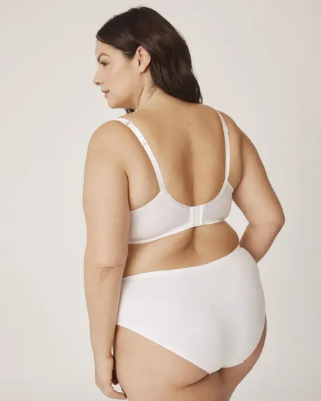 Soutien-gorge t-shirt blanc en microfibre, avec armatures - Déesse Collection