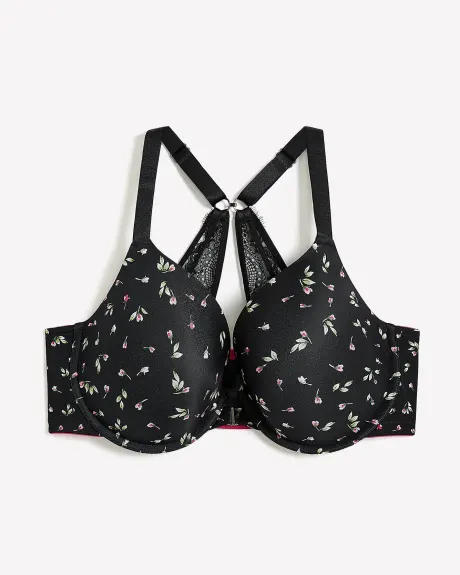 Soutien-gorge pigeonnant avec fermeture avant et dentelle au dos - Collection Déesse