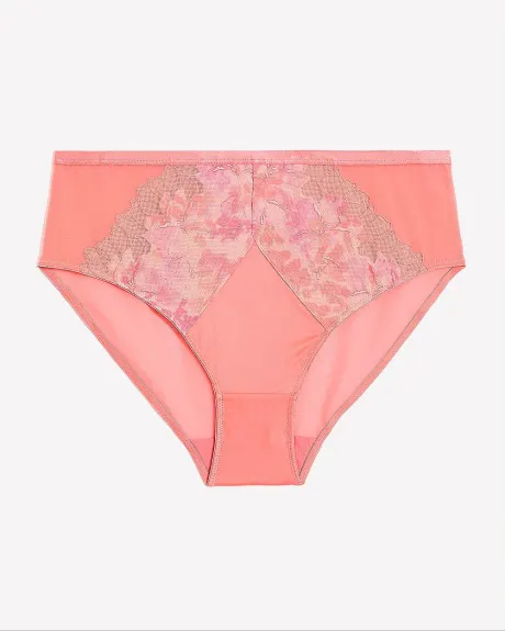 Culotte échancrée en satin avec broderie - Déesse Collection