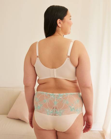 Unlined Two-Tone Lace Bra - Déesse Collection