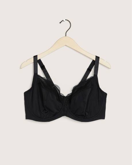 Soutien-gorge avec armatures à encolure en dentelle - Déesse Collection