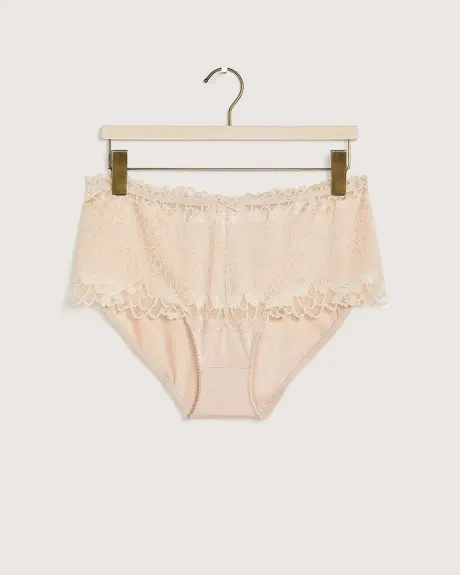 Culotte classique avec taille en dentelle - Déesse Collection