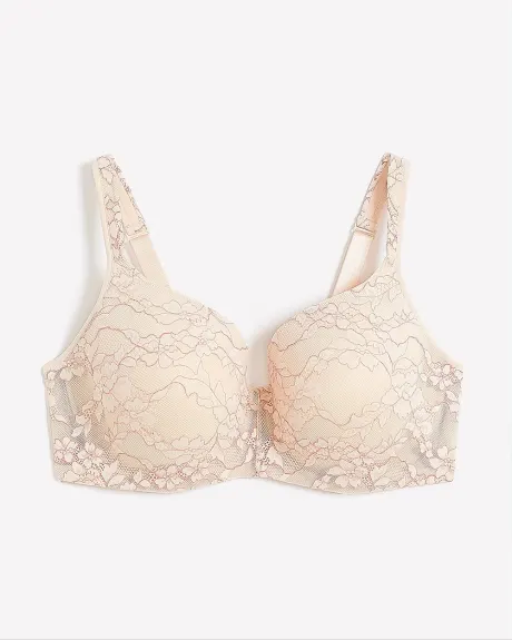 Underwire Two-Tone T-Shirt Bra with Lace - Déesse Collection