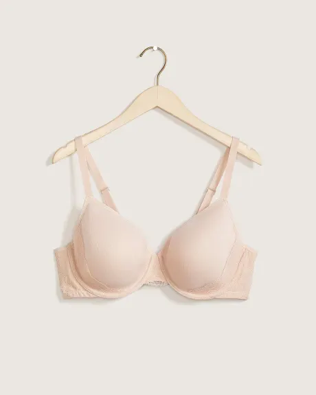 Mesh Spacer Bra With Lace Details - Déesse Collection