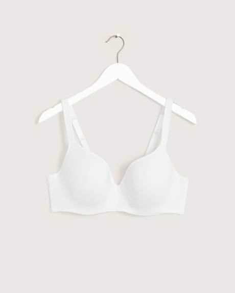 White Microfiber Underwire T-Shirt Bra - Déesse Collection