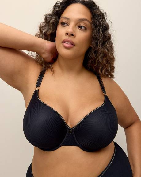 Underwire Contour Textured Knit T-Shirt Bra - Déesse Collection