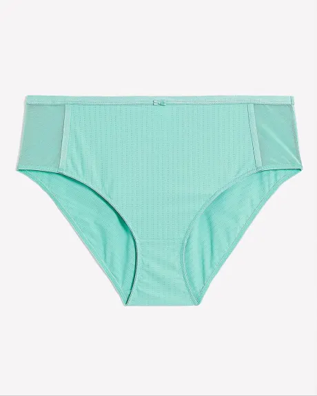 Culotte échancrée en microfibre pointelle - Déesse Collection