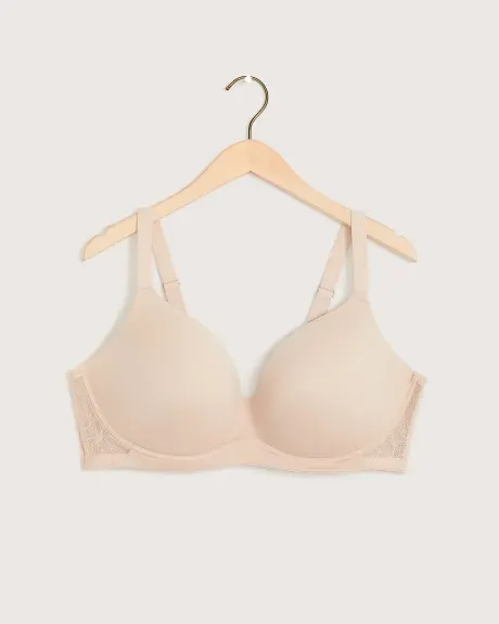 Wireless Plunge Bra With Mesh At Back - Déesse Collection