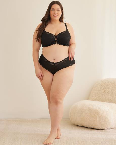 Culotte classique avec taille en dentelle - Déesse Collection